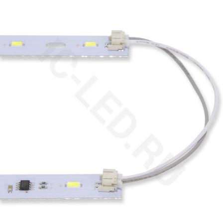 светодиодная линейка 2835, 12 led, 220v, 6w, 410mm, d168, white