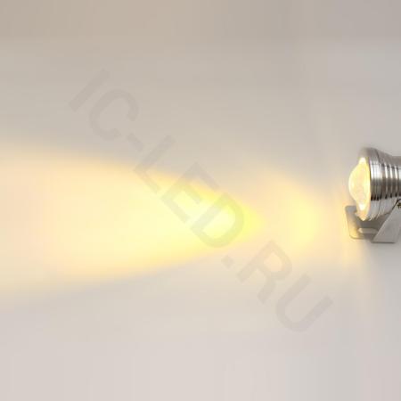 Светодиодный прожектор круглый V168 (10W, 220V, warm white)