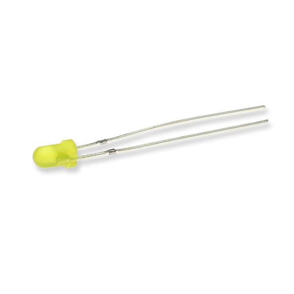 Светодиод ICL-3mm LE67 (yellow, 500-700 mcd, diffuse)