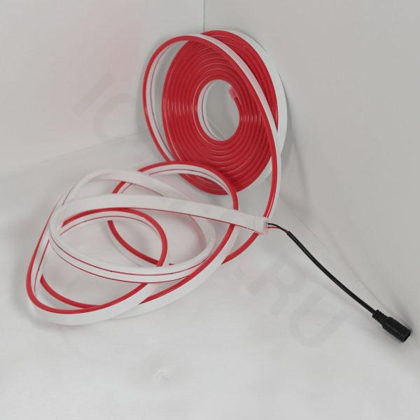 светодиодный гибкий неон 4.5*13, 24v red lb16 (блистер 5м)