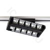 Светодиодный трековый светильник 2L JH-U7 PX1 (220VAC, 2x15W, white 6000K, 45-90°, черный)
