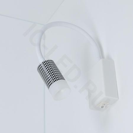 Светильник светодиодный прикроватный DH19 (220V, 5W, warm white, белый корпус)