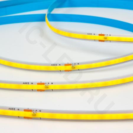 Светодиодная лента 220V, COB 240 chip/m, day white, IP20, 10m, A302