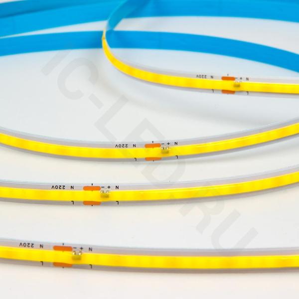 Светодиодная лента 220V, COB 240 chip/m, day white, IP20, 10m, A302