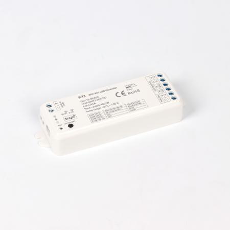 Контроллер WT1 KZ1 (WiFi, 2.4G, tuya, 12-36V, 2ch x 5A, 120/240/360W)