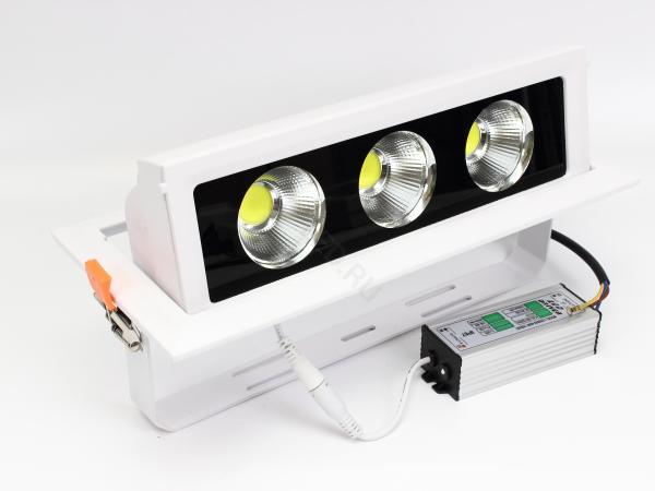 Светодиодный светильник встраиваемый JH-DDD-20W3 VG5 (60W, 220V, white) Светодиодный светильник встраиваемый JH-DDD-20W3 VG5 (60W, 220V, white)