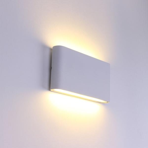 Светодиодный светильник JH-BD05 DHL17 (220V, 2х6W, белый корпус, warm white)