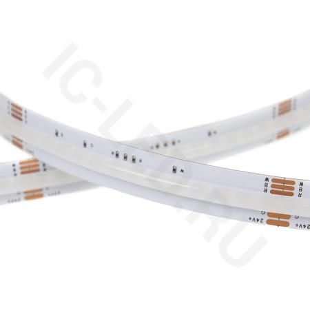 Светодиодная лента COB, 784 chip/m, RGB+ белая 6500K, 24V, 20W/m, CRI>90, P12, IP20, A258