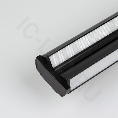 Светодиодный трековый светильник 2L JH-U6 PX303 (220VAC, 2x30W, white 6000K, 120°, черный)