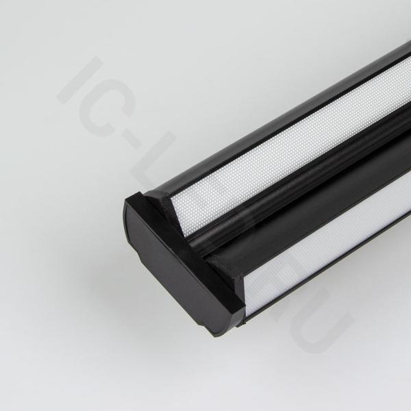 Светодиодный трековый светильник 2L JH-U6 PX303 (220VAC, 2x30W, white 6000K, 120°, черный)