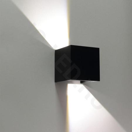 Светильник настенный светодиодный JH-BD-B08 DHL30 (220V, 2х3W, черный корпус, IP65, warm white)