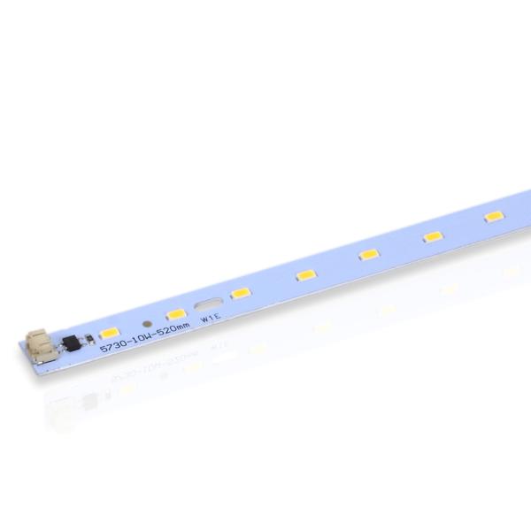 Светодиодная линейка 2835, 24 led, 220V, 10W, 520mm, D187, warm white