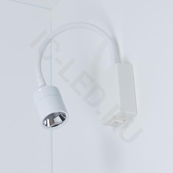 Светильник светодиодный прикроватный DH18 (220V, 5W, warm white, белый корпус) Светильник светодиодный прикроватный DH18 (220V, 5W, warm white, белый корпус)
