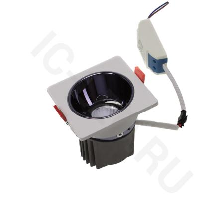 Светодиодный светильник S1001-5W-S88W BW10 (220V, 5W, day white, квадратный 88x88mm)