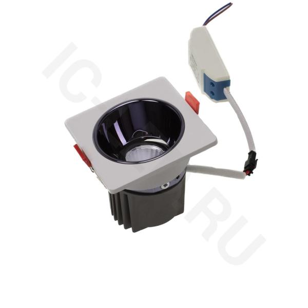 Светодиодный светильник S1001-5W-S88W BW10 (220V, 5W, day white, квадратный 88x88mm) Светодиодный светильник S1001-5W-S88W BW10 (220V, 5W, day white, квадратный 88x88mm)