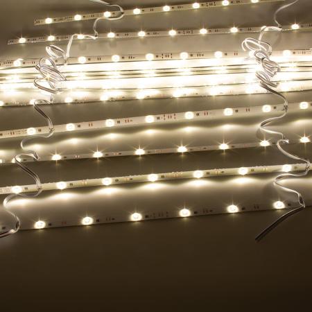 Светодиодная линейка линзованная 2835, 12 led, 24V, 12W, day white, 170°, IP20, G110