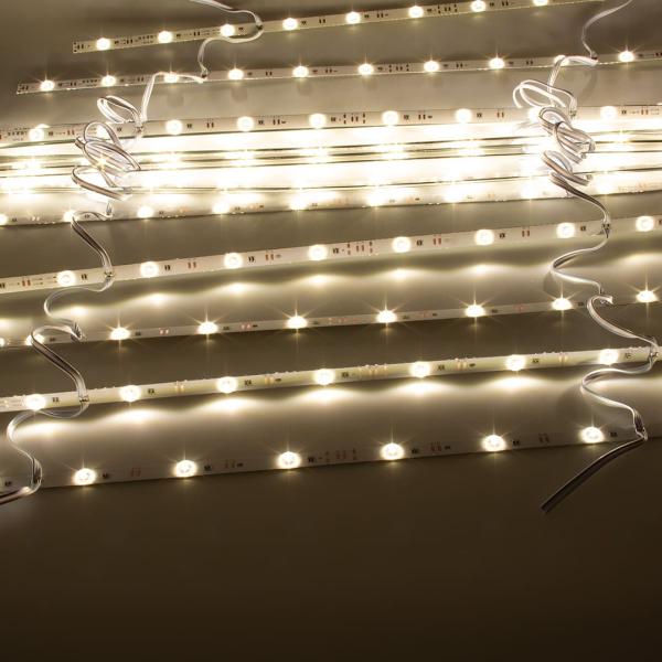 Светодиодная линейка линзованная 2835, 12 led, 24V, 12W, day white, 170°, IP20, G110