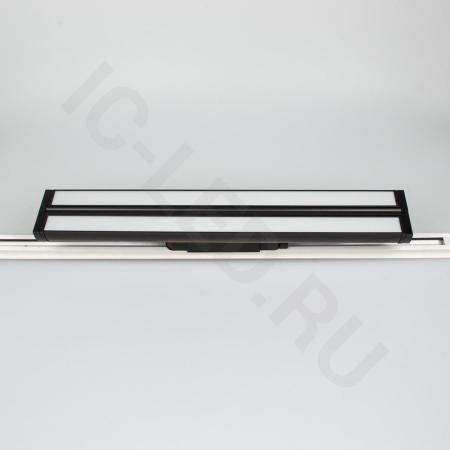 Светодиодный трековый светильник 2L JH-U6 PX303 (220VAC, 2x30W, white 6000K, 120°, черный)