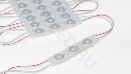 Светодиодный модуль 3 led 6011 MOD85 (1,5W, 12V, cool white, IP65)