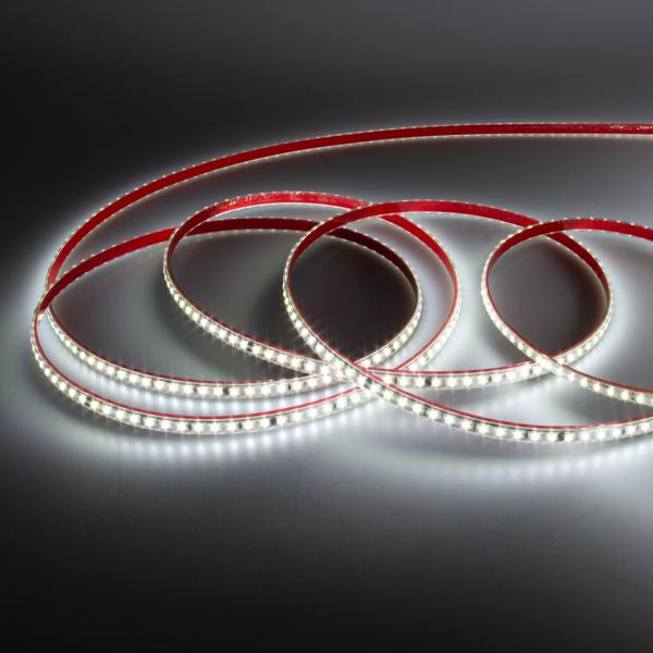 Светодиодная лента 220VAC, 2835, 120led/m, 4.8W/m, white 6000K, A119, IP67, 10mm, со скотчем