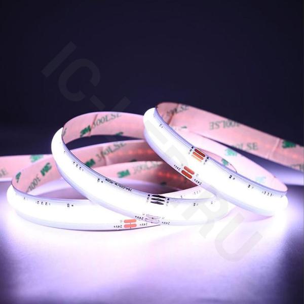 Светодиодная лента COB, 784 chip/m, RGB+ дневная 4000K, 24V, 20W/m, CRI>90, P12, IP20, A260