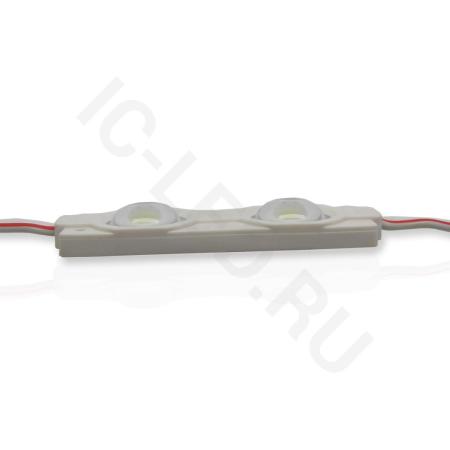 Светодиодный модуль прямоугольный 5730-2 ZB2T (1,2W, 12V, Cool White)