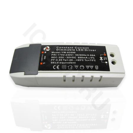 Светодиодный драйвер диммируемый YW-83590, LD107 (21W, 25-42V, 600mA)