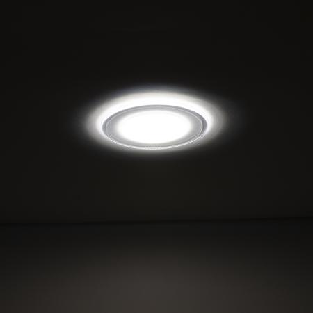Светодиодный светильник  OM17 (220V, 5W, круглый D120mm, day white)