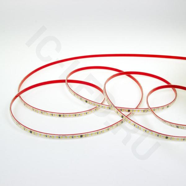 Светодиодная лента 220VAC, 2835, 120led/m, 4.8W/m, warm white 3000K, A118, IP67, 10mm, со скотчем