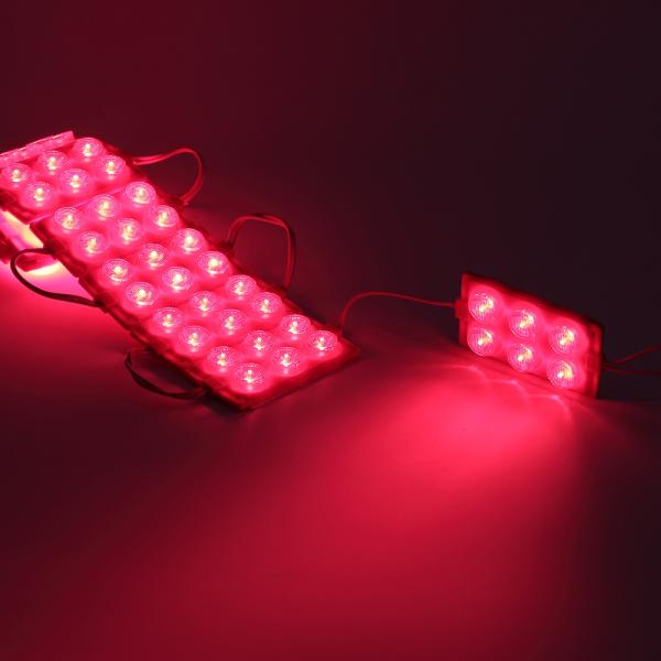 Светодиодный модуль 6 led 3030 MOD112 (12V, 3W, red, IP65) Светодиодный модуль 6 led 3030 MOD112 (12V, 3W, red, IP65)