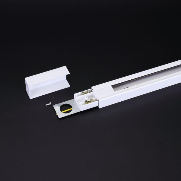 Трек для спотов 2L 1м NX7 (однофазный, 2 провода, усиленный, белый)