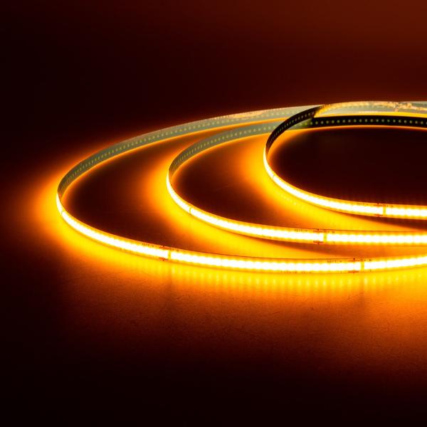 Светодиодная лента 220V, COB 240 chip/m,  Golden light, IP20, 10m, A307