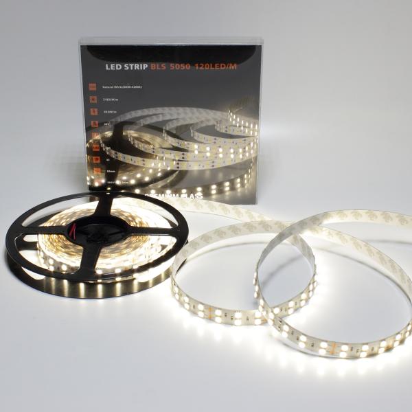 Светодиодная лента Class Premium, 5050, 120 led/m, Day White, 24V, IP33, А11