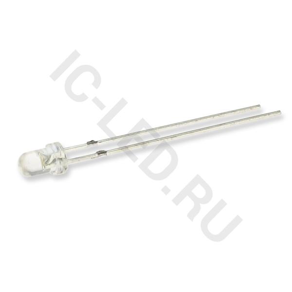 Светодиод ICL-3mm LE29 (yellow, 1000-1500 mcd, clear)