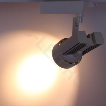 Светодиодный светильник трековый JH-GDD 2L PX65 (50W, 220V, white body, 30deg, warm white)