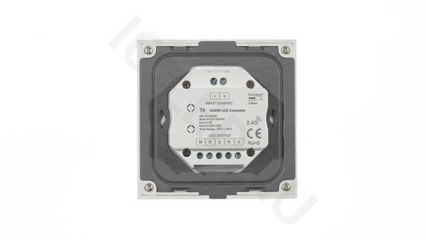 Сенсорная панель T4 White IC60 (12-24V, 4x3A, 4x(36-72W), RGBW, RF 2.4GHz)