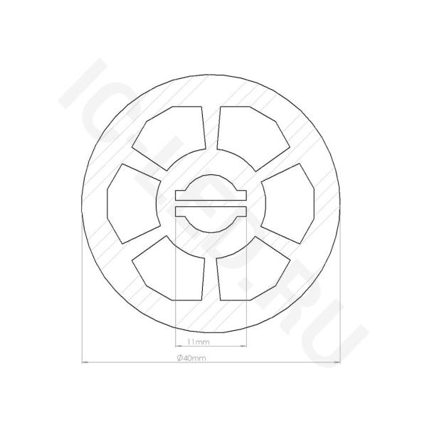 Силиконовая оболочка T40D S400 (D40mm, pcb 2x10mm) Силиконовая оболочка T40D S400 (D40mm, pcb 2x10mm)