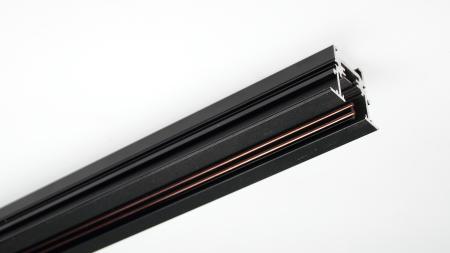Трек для магнитных светильников 1м T20-B MX80 (встраиваемый, черный)
