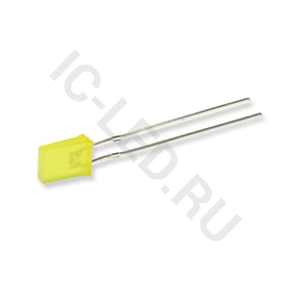 Светодиод ICL-2х5х7mm LE80 (yellow, 200-400mcd, diffuse)