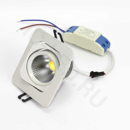 Светодиодный светильник встраиваемый 98.1 series white housing BW103 (5W,220V,day white)