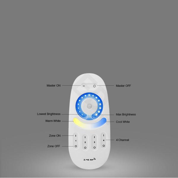 Сенсорный пульт Mi-Light FUT091 P155 (CCT+ Brightness, 1-4 zone, 2.4GHz) Сенсорный пульт Mi-Light FUT091 P155 (CCT+ Brightness, 1-4 zone, 2.4GHz)