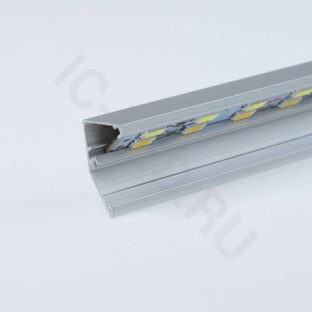 Алюминиевый профиль 553 (2000х20,5х9,8мм с отражателем)