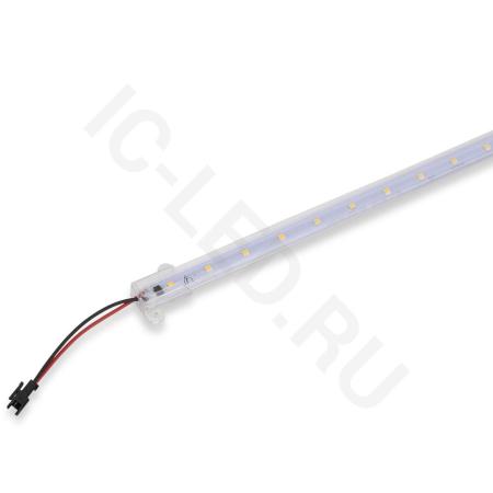 светодиодная линейка в корпусе 2835, 25 led, 220v, 8w, 500mm, d213, warm white