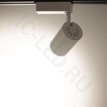 Светодиодный светильник трековый JH-GDD-B02 2L PX941 (30W, 220V, day white, белый корпус)
