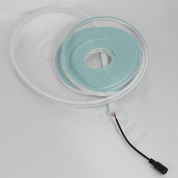 Светодиодный гибкий неон 4.5*13, 24V ice blue LB22 (блистер 5м) Светодиодный гибкий неон 4.5*13, 24V ice blue LB22 (блистер 5м)