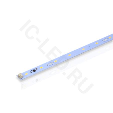 светодиодная линейка 2835, 12 led, 220v, 6w, 410mm, d183, warm white