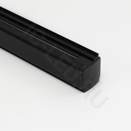 Трек для спотов 4L 1м 4X8 (''трехфазный'', 4 провода, черный)