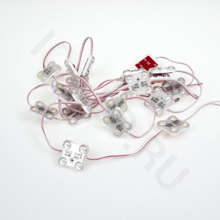 Светодиодный модуль 4led 2835 MOD56 (1.44W, 24VDC, white, 170°, led SAMSUNG)
