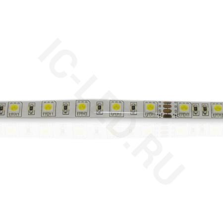 Светодиодная лента Standart PRO class, 5050, 60led/m, Warm White, 24V, IP65 