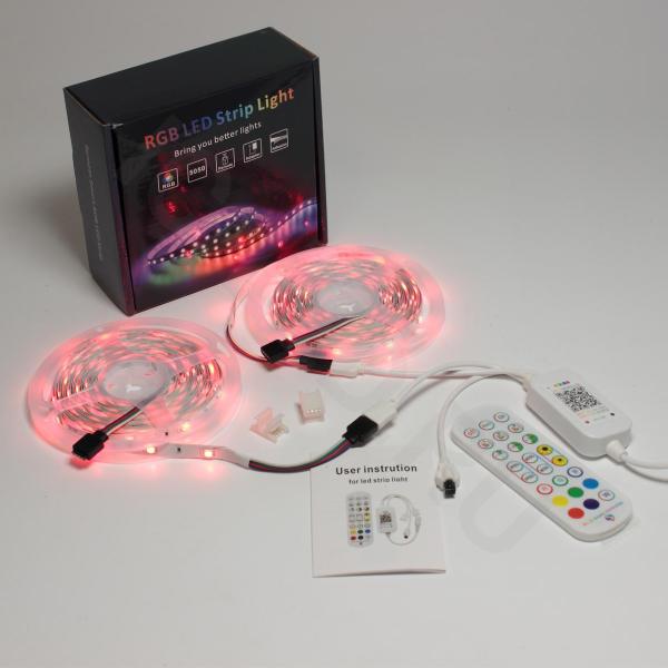 Набор светодиодной ленты 10XRGB30-A02 X12 (12V, RGB 30led/m 2x5m, IR, Wi-Fi, адаптер 220V, IP20) Набор светодиодной ленты 10XRGB30-A02 X12 (12V, RGB 30led/m 2x5m, IR, Wi-Fi, адаптер 220V, IP20)